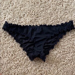 RUCHED RUFFLE BIKINI BOTTOMS